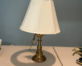 A PAIR OF THESE BRASS LAMPS.