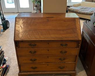 ANTIQUE SLANT TOP DESK.