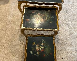 ITALIAN NESTING TABLES.