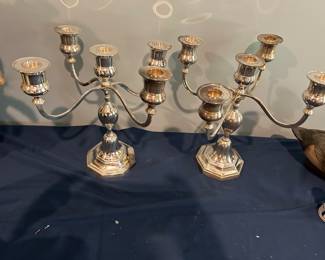 PAIR OF CANDELABRA.