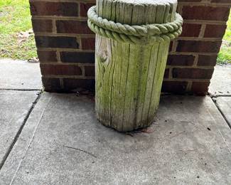3 OF THESE BEACHY CEMENT PEDESTALS.