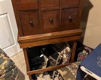 CUBBY HOLE CABINET.
