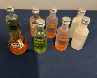 MINI LIQUOR BOTTLES.