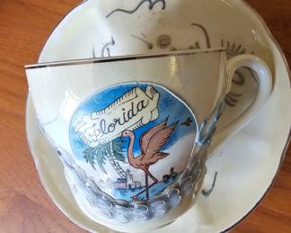 Florida Luster Cup and saucer
