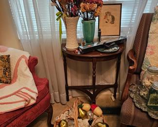 Shells, Pottery, Loveseat and more