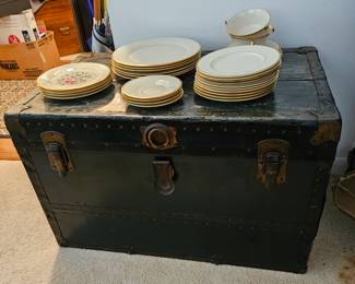 Large Antique Clean Trunk, lenox China