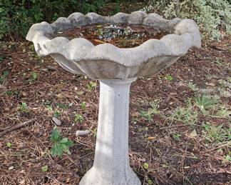 Concrete Birdbath