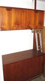 One of three mid-century modular teak wall units