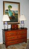 French antique fruitwood dresser