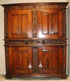 French 19th century walnut cabinet.