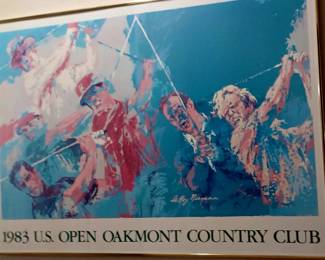 Leroy Nieman Golf Poster