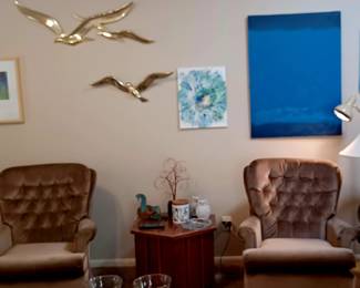 Mid Century Swivel Chairs. Mint Condition, Lane Octagon Table