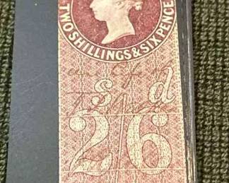 LIVERPOOL COTTON BROKERS ASSN 1 SHILLING STAMP OTHER 