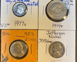 1940s  70s US Coins