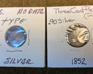 1852 And More US Three Cent Pieces