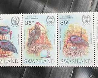 1984 Swaziland Wildlife Conservation Strip Of 5 