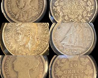 1896, 1930, 1943 Canada Coins 