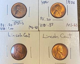 1950 Lincoln Pennys