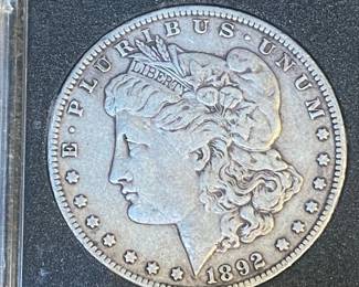 1892 Morgan Silver Dollar