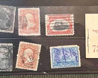 US Postage 1,2 3 Cent Stamps