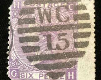 Great Britain Six Pence Postage Stamp Scott 51A