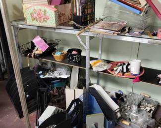 Craft and office supplies, knows, hardware and books.