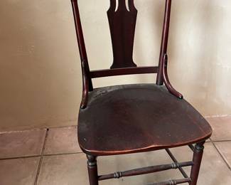 Late 1890's chair matches the rocker.