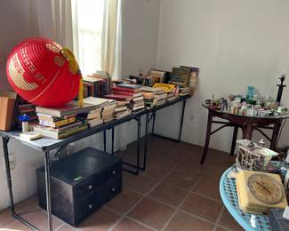 Newer books. Design books, art books, coffee table books. Hard backs are $5. Paperback $1 Salt and pepper shakers. 