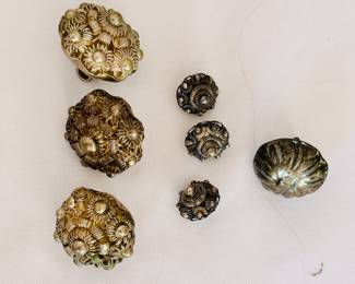 Silver Filigree buttons