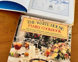 The White House Family Cookbook (2 copies) signed
