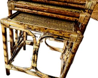 Nested Bamboo Table set