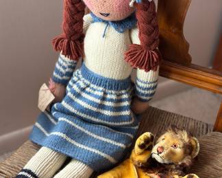 Handmade doll & Steiff puppet