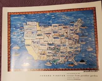 signed Howard Finster print