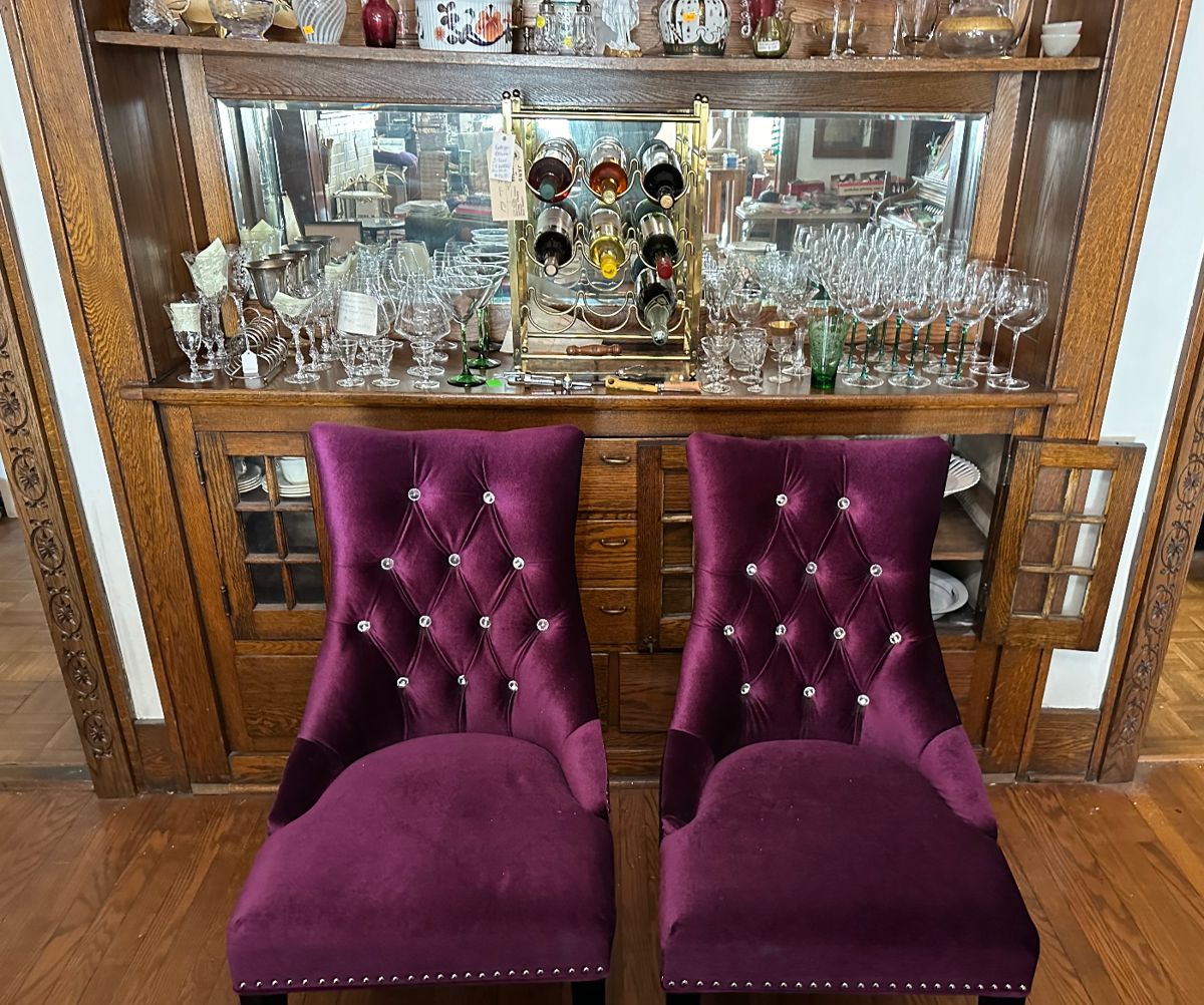 Set of 4 Purple Chairs