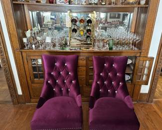 Set of 4 Purple Chairs