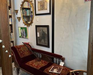 Antique chaise lounge/fainting couch