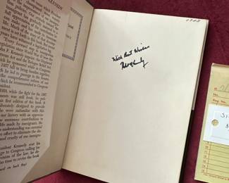 Signed Robert Kennedy book