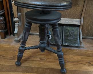 antique organ stool