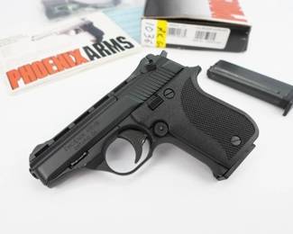 This highly dependable Phoenix Arms HP22A Compact Pistol is small in size but gives you the devastating results you want. Comfortable in your hand, the Phoenix Arms HP22A Compact Pistol is lightweight and has adjustable sights to give you the comfort, control and accuracy you desire. Great for shooters and small-statured individuals, this Phoenix Arms HP22A Compact Pistol is perfect for self defense, target shooting and small game hunting too. A great choice for concealed carry, this Phoenix Arms HP22A Compact Pistol is a great choice for you. THis pistol comes with the factory box and 2 mags. This Pistol is in excellent condition showing minimal signs of use and wear. 