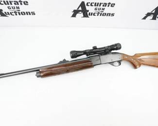 More than 60 years ago, the Model 1100 forever changed the way American shooters viewed autoloading shotguns. It was the first autoloader to combine the repeat-shot versatility of early-century models with the sleek, modern lines and handling qualities of revered double barrels. The Remington Model 1100 has been a field-proved favorite ever since. Its superb balance, handling, durability and soft recoil from the gas-operated action are the foundation of the Remington autoloading legacy. This shotgun comes with a scope. This Shotgun is in excellent condition showing normal signs of use and wear.