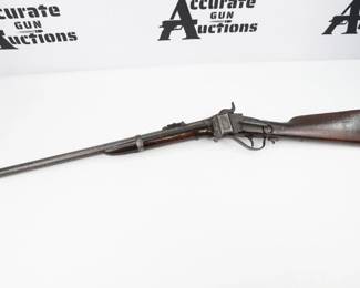 Sharps rifles are a series of large-bore, single-shot, falling-block, breech-loading rifles, beginning with a design by Christian Sharps in 1848 and ceasing production in 1881.The Sharps New Model 1859, introduced in that year, was available as a carbine, and in round-barrel military rifle or octagonal-barrel sporting rifle versions. This rifle is in very good condition and appears to function. The barrel does have some pitting.
