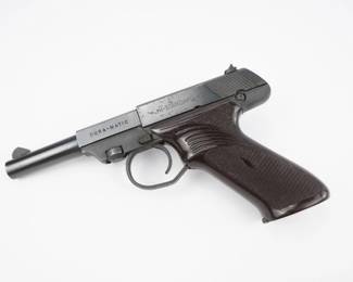This High Standard M-101 Dura-Matic is a vintage handgun chambered in 22 LR. Manufactured from 1954 to 1970, the M-101 Dura-Matic is a highly collectible yet affordable firearm. This pistol is in excellent condition showing normal signs of use and wear. 