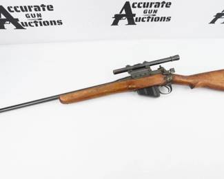 The British Lee-­Enfield proved to be one of the best military bolt-­action rifles. During its 100-­plus-­year service life, it went through many incarnations, culminating in the superb No. 4, Mk I. Though primarily an arm used by British and Commonwealth forces, the No. 4 saw use in a number of foreign forces during World War II and after. Paired with a unique weaver B4 scope. This Rifle is in Excellent condition showing normal signs of use and wear. 