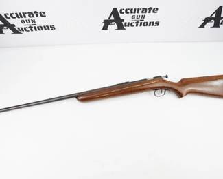 The Winchester Model 67 was a single-shot, bolt-action .22 caliber rimfire rifle sold from 1934 to 1963 by Winchester Repeating Arms Company. Based on the earlier Model 60, the Model 67 was the mainstay of Winchester's inexpensive single-shot rifle lineup. This Model 67 features a 28” barrel and is in excellent condition, showing normal signs of use and wear