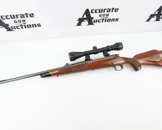 The Winchester Model 70 XTR Featherweight is a bolt-action rifle that was introduced by Winchester in 1981. The beautiful classic stock sets it apart from other Winchester Model 70 rifles. This 70 XTR is chambered in 30-06 SPRG and features a 22” barrel. The Rifle is in excellent condition, showing normal signs of use and wear.