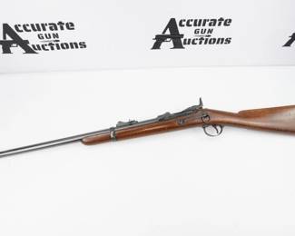 The Springfield Model 1873 was the first standard-issue breech-loading rifle adopted by the United States Army. The rifle, in both full-length and carbine versions, was widely used in subsequent battles against Native Americans. Dated back to 1888 by the serial number 414271, this Springfield 1873 is in excellent condition, showing menial signs of use and wear. The rifles action operates as it should. 