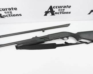 If the Model 870 were introduced today, it would be hailed as a major advance in pump-action shotgun design - the ultimate in strength, durability, silky-smooth bind-free action, and sleek classical lines. Yet this remarkable shotgun has been around for more than half a century, and has become the best-selling shotgun of any type in history, with over 11 million made. As one of the most popular shotguns of all time, the Model 870 is offered in dozens of configurations to suite hundreds of application. Chambered in 12 gauge and comes with an additional 29 inch barrel. This Shotgun is in excellent condition showing normal signs of use and wear.