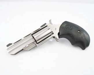 The NAA family of mini-revolvers is one of the most unique, niche firearms on the market. There is nothing else quite like these little SAA wheelguns anywhere. The Pug is a single-action, five-shot, all steel revolver. Actually, that statement is true of just about all of NAA’s offerings. The compelling feature of these revolvers is how very small they are. If you absolutely, positively cannot carry anything else, you can probably find room for a NAA mini-revolver. This revolver is in excellent condition showing normal signs of use and wear.