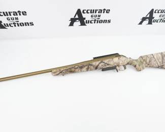 Ruger American Go Wild Camo/Bronze Bolt Action Rifle - 7mm-08 Remington - The American-made, Ruger American Rifle is the latest engineering innovation from America's leading firearms manufacturer. The Ruger American Rifle combines the rugged reliability of Ruger's past with the award-winning ingenuity featured in so many of Ruger's new products. This model features a Go Wild Camo stock with a Bronze Cerakote barrel finish. This rifle is in Excellent condition showing minimal signs of use and wear.