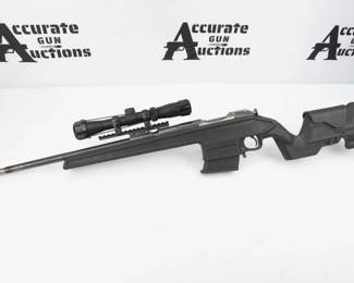 This Nagant Rifle was Sporterized for the modern day precision. Chambered in 7.62x54R and put together on top of an Archangel stock and paired with a Ncstar 2-7x32 Scope. This Rifle is in good condition showing normal signs of use and wear. 